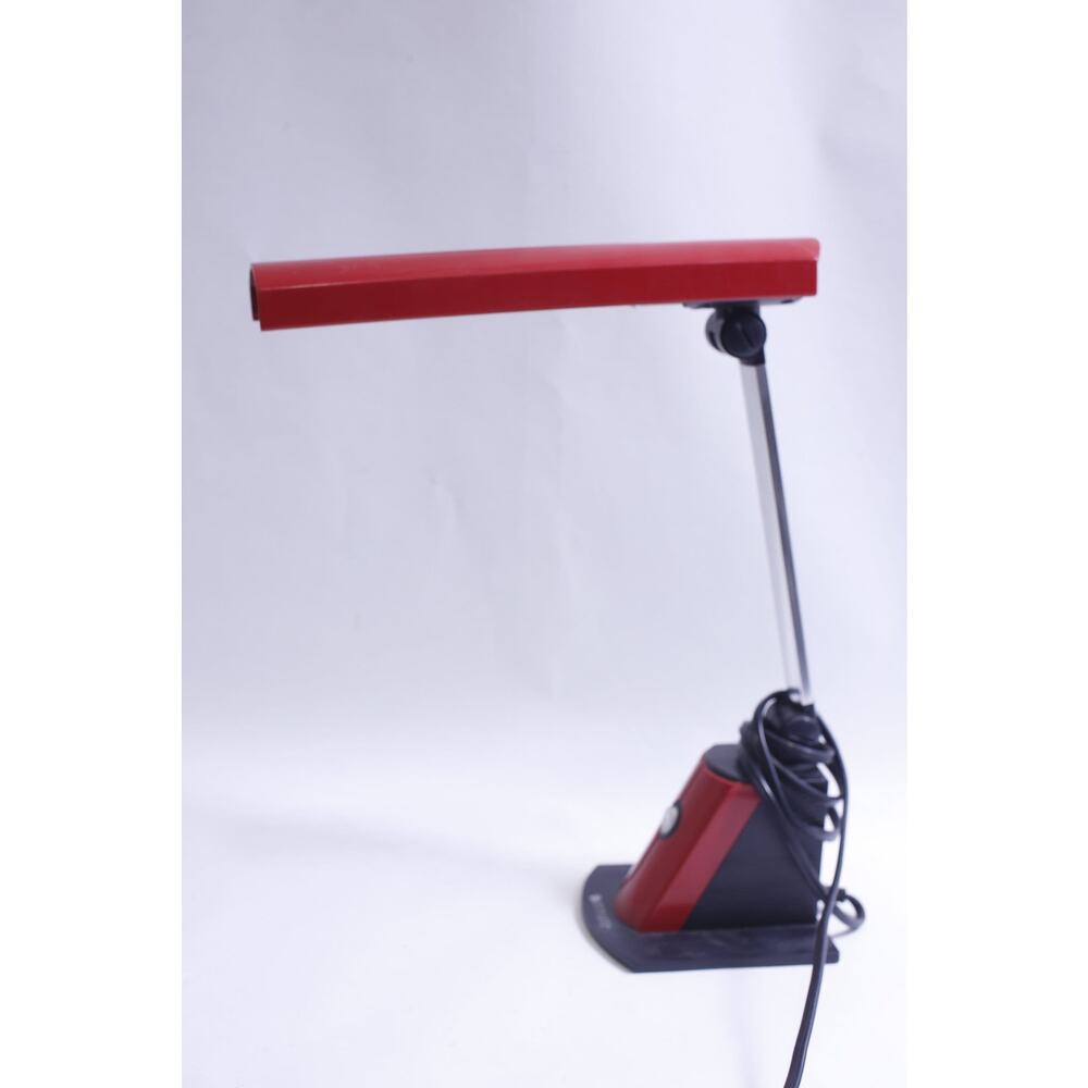 Vintage, Gooseneck, Desk Organizer, Ott-Lite Red Memphis Style Lamp